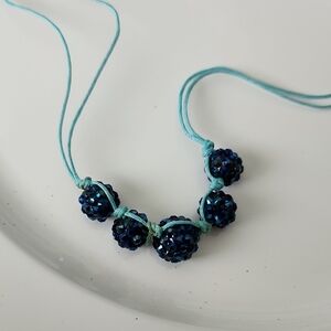 Blueberry BEADED NECKLACE Zoey And JULES